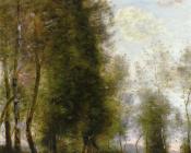 让 巴蒂斯特 卡米耶 柯罗 : A Shady Resting Place( Le Dormoir.)